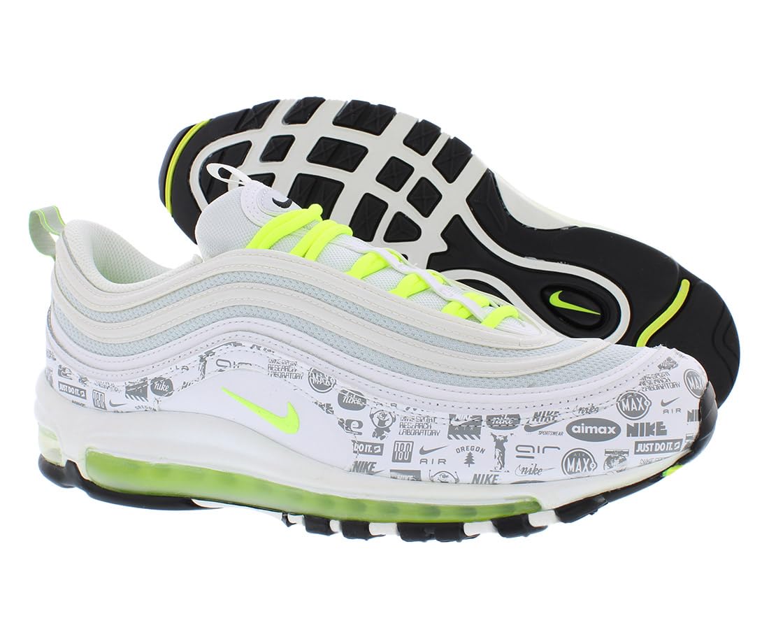 Nike Men's Air Max 97 Reflective Logo Running Shoes - Size 9.5 | Lightweight Cushioned Sneakers for Jogging, Gym Workouts & Casual Wear