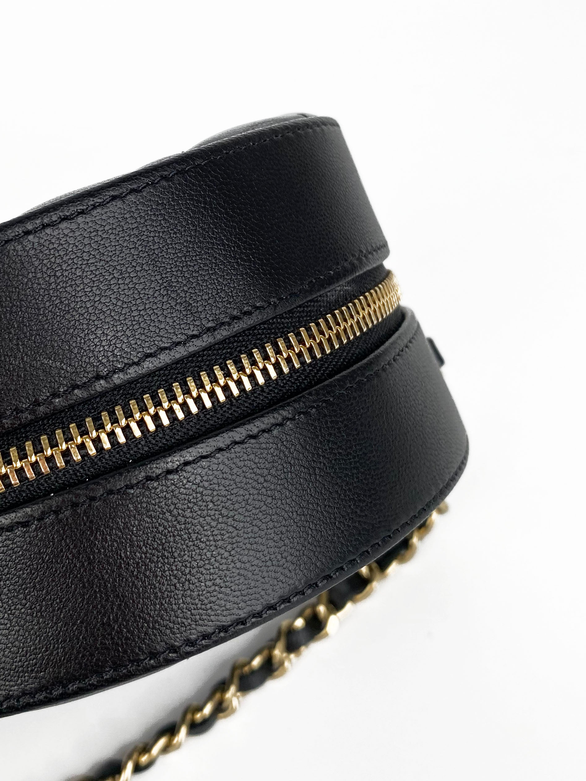 Chanel Black Leather Round Shoulder Bag with Bow - Elegant Women's Handbag for Work, Party & Evening Events | Luxury Designer Purse for Daily Use & Special Occasions