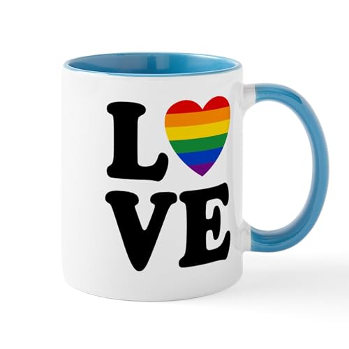 White/Blue Inside - Gay Love Mug