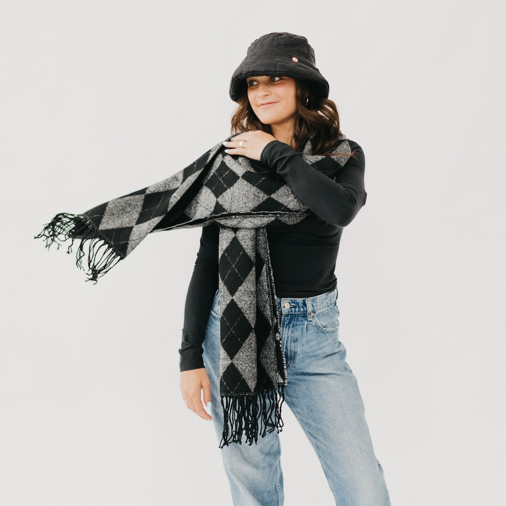 Stylish Always Classy Argyle Plaid Scarf for Women & Men - Perfect for Winter Fashion, Office Wear & Holiday Outfits
