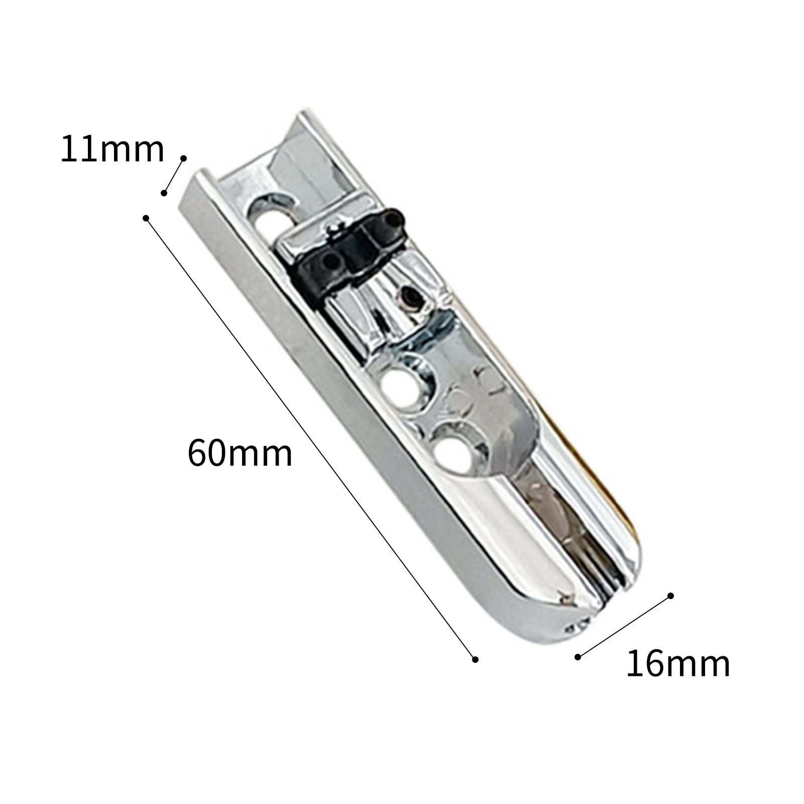 4-Piece Bass Guitar Bridge Set - Individual Single String Tailpiece & Saddles for 4-String Electric Bass - Perfect for Replacement, Upgrades & DIY Guitar Repairs - Ideal for Jazz, Rock & Studio Performances