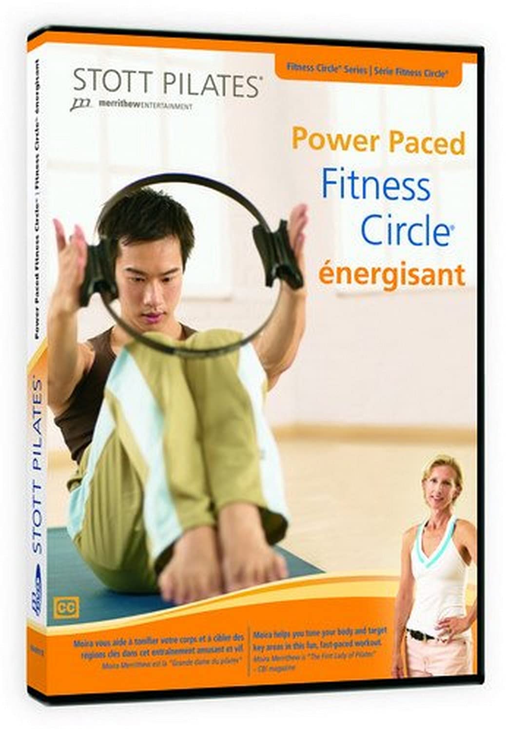 STOTT PILATES Power Paced Fitness Circle - Resistance Ring for Full Body Workout (English/French) - Perfect for Home Gym, Pilates, Yoga & Physical Therapy
