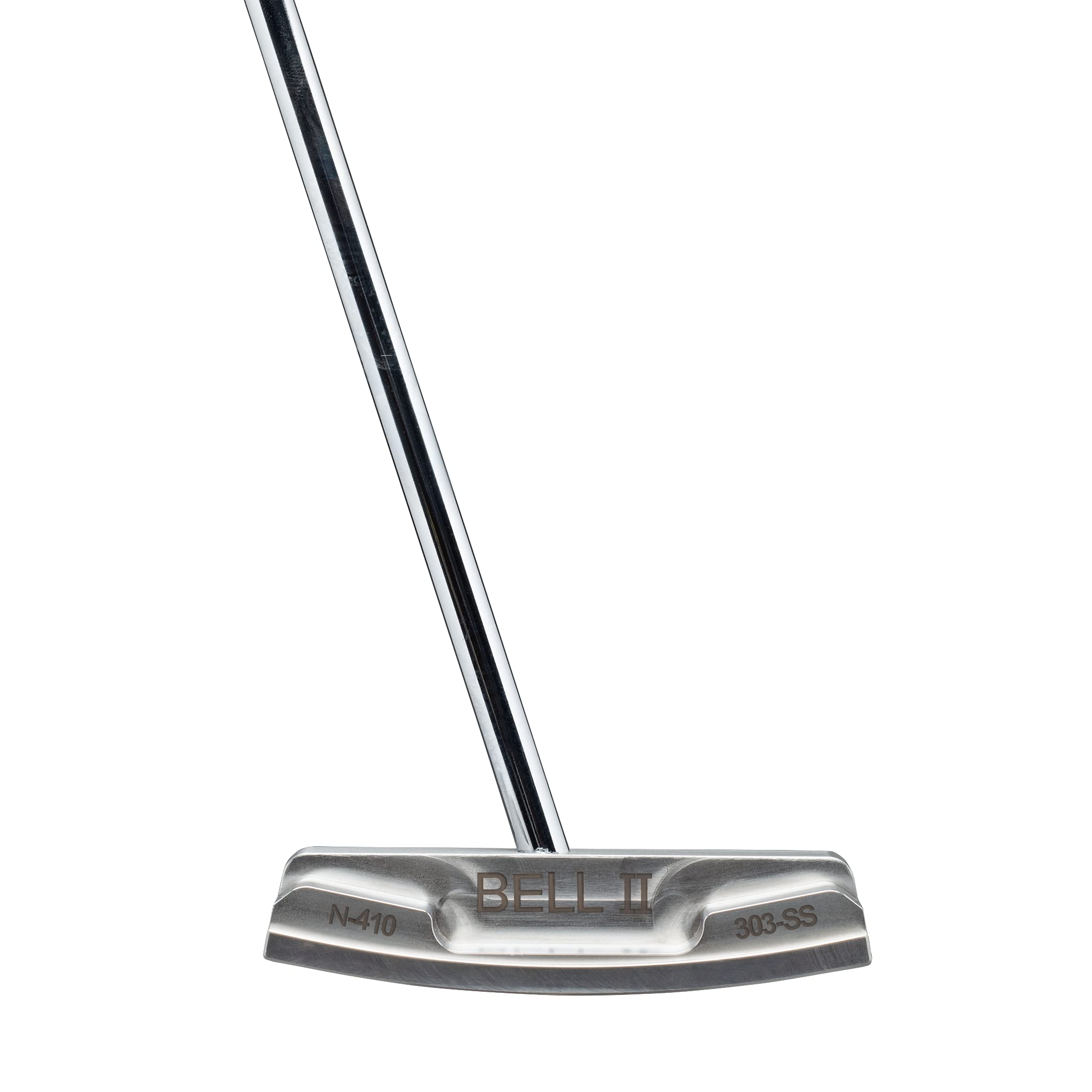 Bell II N-410 No-Offset Center Shaft Jumbo/Oversize Blade Golf Putter with Tacki-Mac Jumbo Flat Top Grip | Premium Golf Club for Improved Accuracy | Made in USA | Perfect for Putting Greens and Golf Course Play
