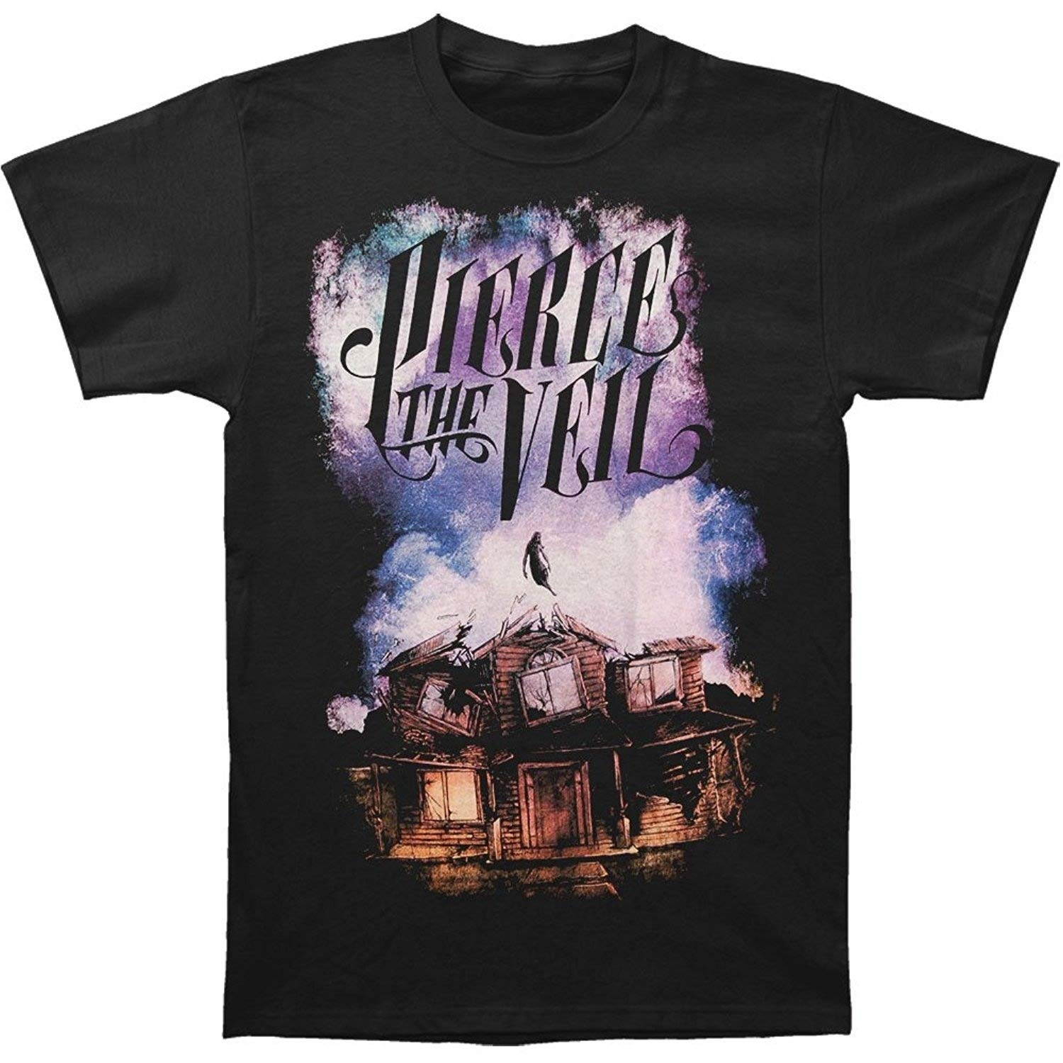Pierce Veil Men's Album Graphic T-Shirt - Black Cotton Short Sleeve Tee for Casual Wear, Concerts & Street Fashion