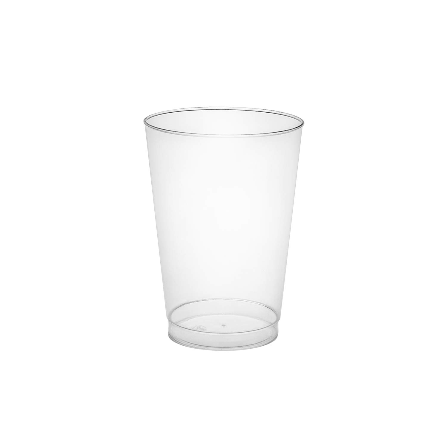 10-Ounce Clear Hard Plastic Party Cups - 20-Pack Tall Tumblers for Parties, BBQs, and Outdoor Events