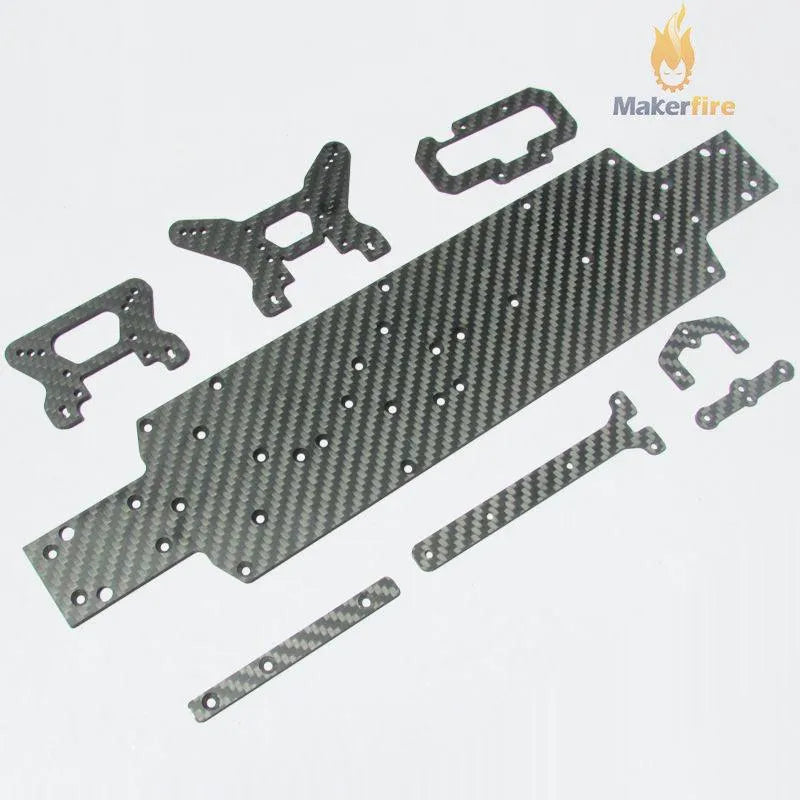 High-Performance Carbon Fiber Chassis Kit Upgrade for WLToys 104001 RC Car - Durable & Lightweight Replacement Parts for Racing & Off-Road Adventures