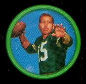 1962 Salada Tea Coins Football Card #18 Bart Starr Green Bay Packers NrMt Condition - Perfect for Sports Memorabilia Collectors & Vintage NFL Fans
