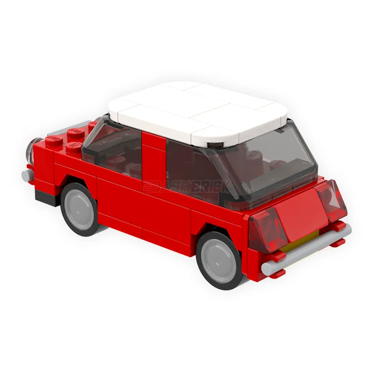 LEGO Classic Mini Cooper Building Set - Red MiniMOC Model Kit for Kids & Adults | Creative Play, Gift Ideas & Collectible Display