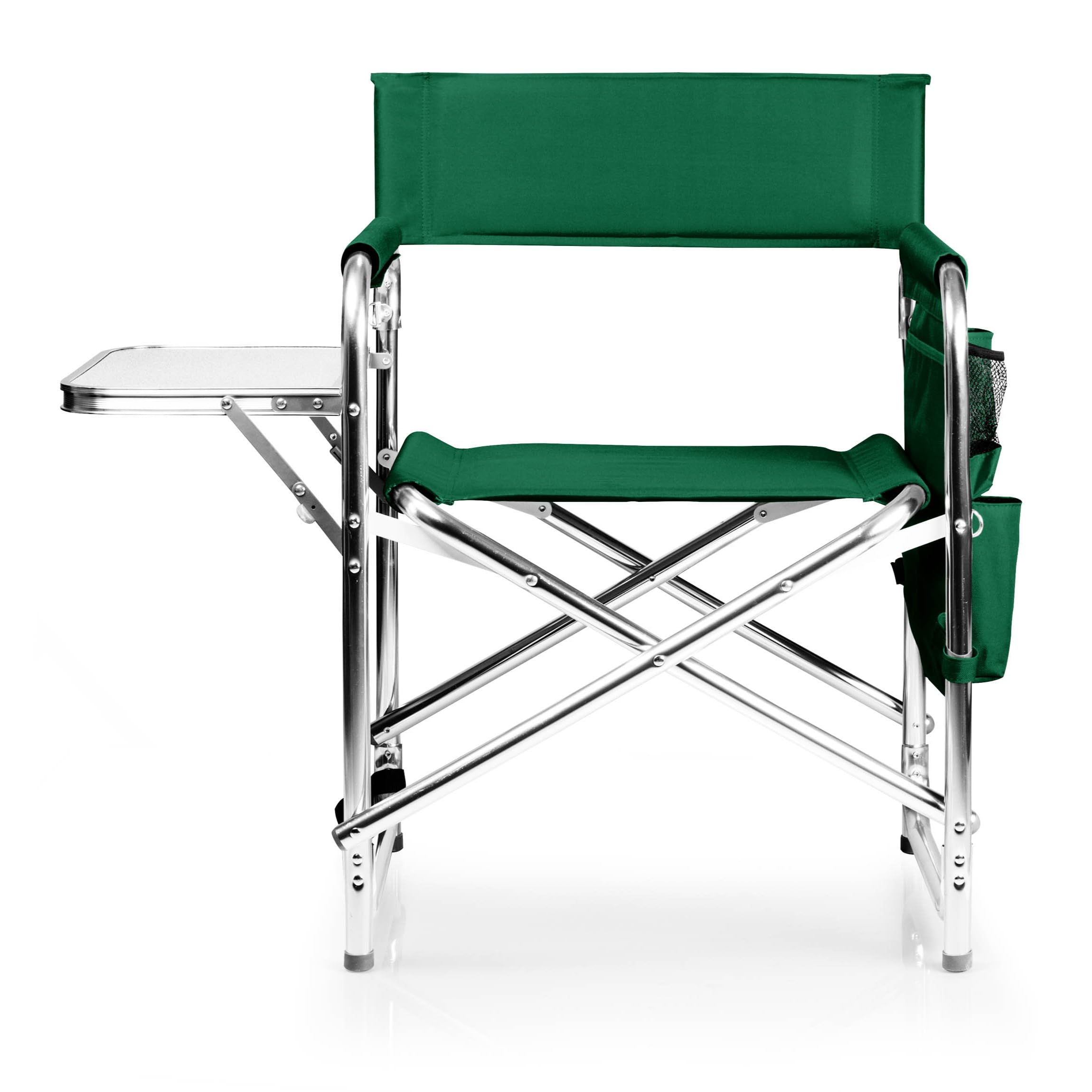 ONIVA - a Picnic Time Brand - Portable Folding Sports Chair with Side Table | Lightweight Beach & Camping Chair for Adults | Perfect for Outdoor Events, Picnics, Sports Games & Backyard Relaxation (Hunter Green)