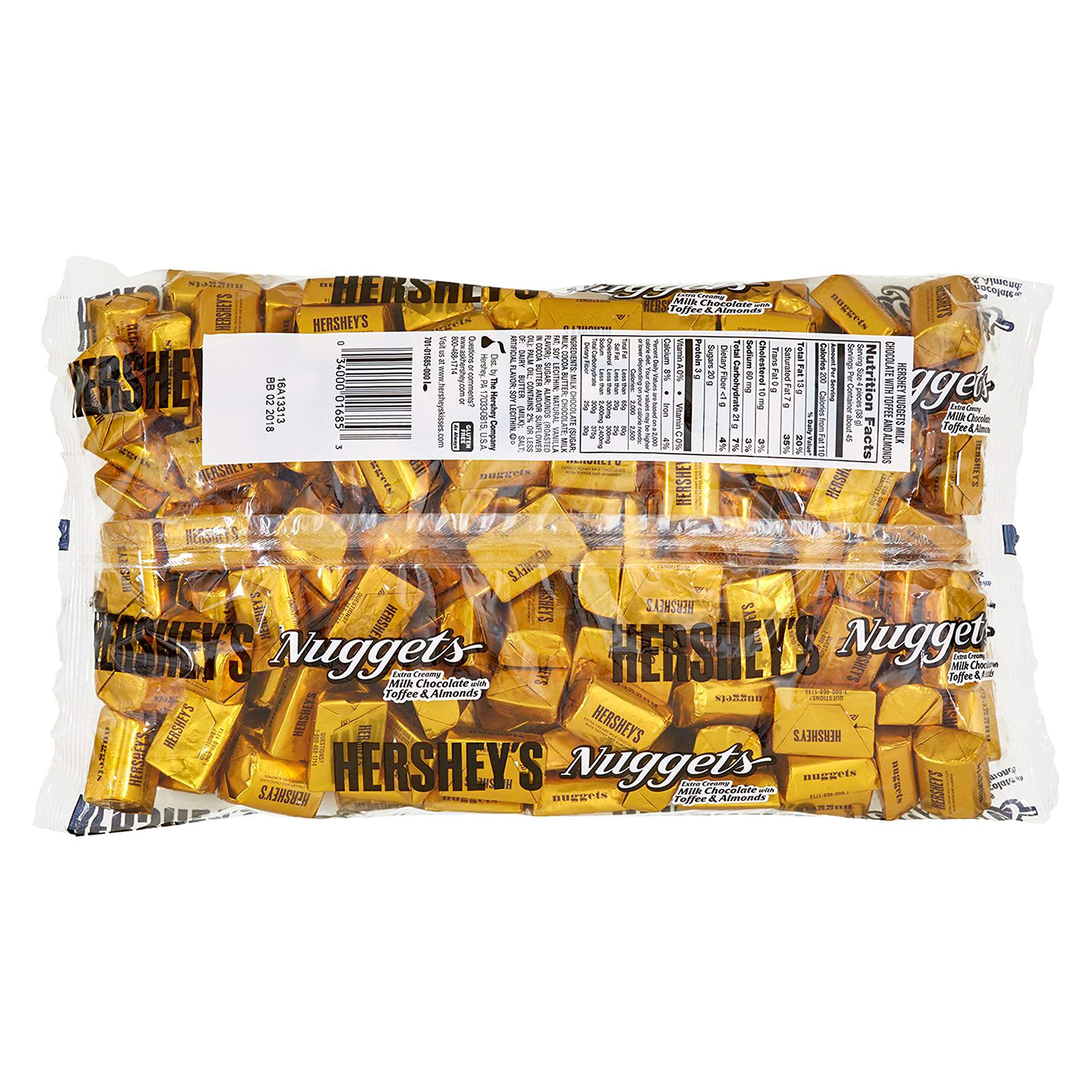 HERSHEY'S Extra Creamy Milk Chocolate Candy with Toffee and Almonds - 60oz Bag | Perfect for Snacking, Gifts, and Party Treats