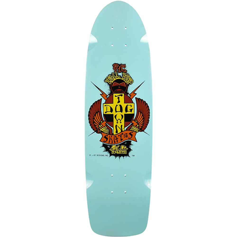 Vintage 70s Style Dogtown Tail Tap Sky Dip Skateboard Deck - 8.37