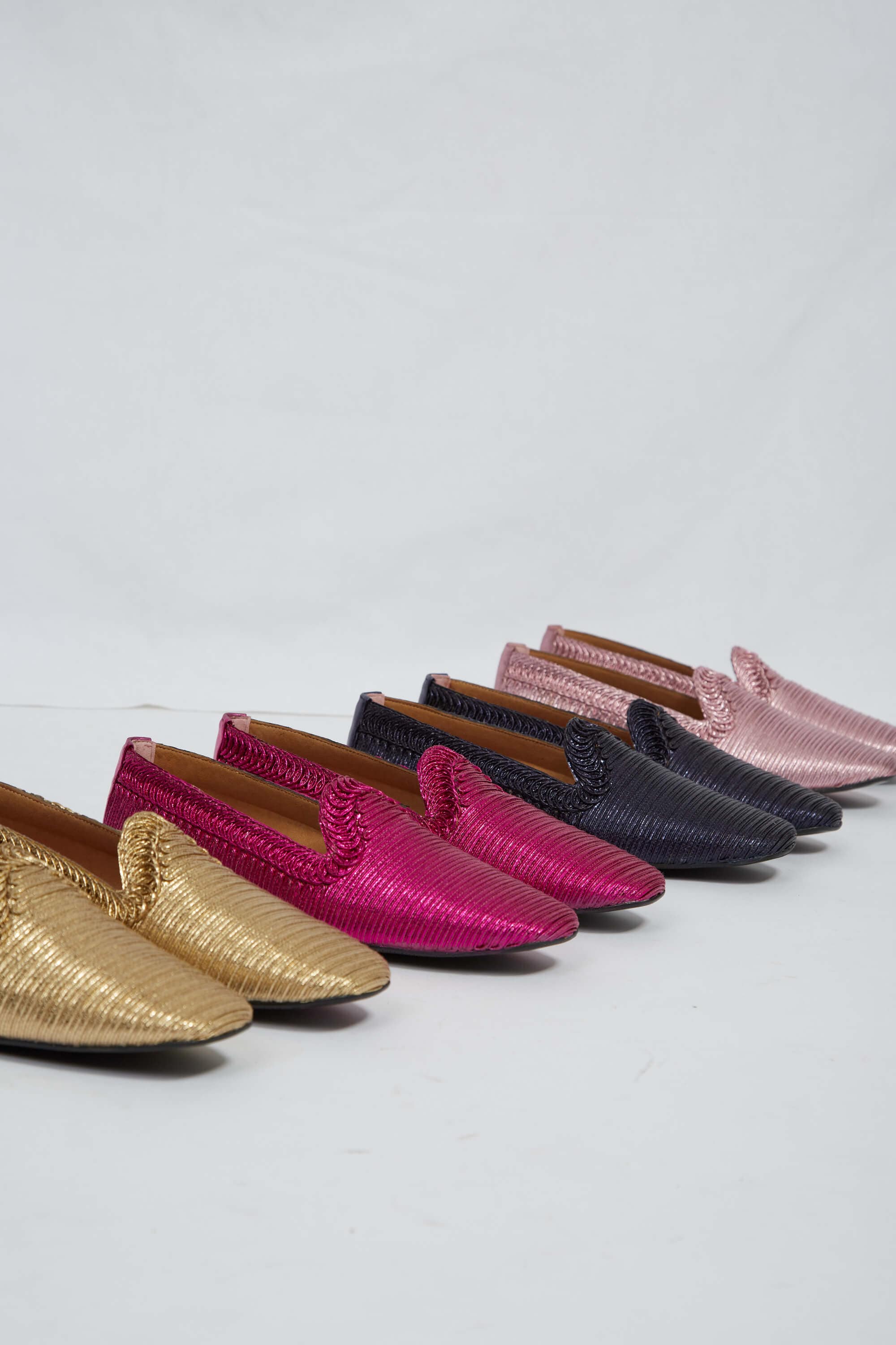 NY Metallic Vegan Loafers for Women - Gold Slip On Comfortable Shoes | Perfect for Office, Casual Wear & Travel