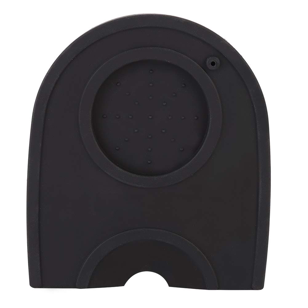 Premium Coffee Tamper Mat - Non-Slip Silicone Espresso Barista Tool with Coffee Powder Pad - Perfect for Home & Professional Coffee Stations (Black)