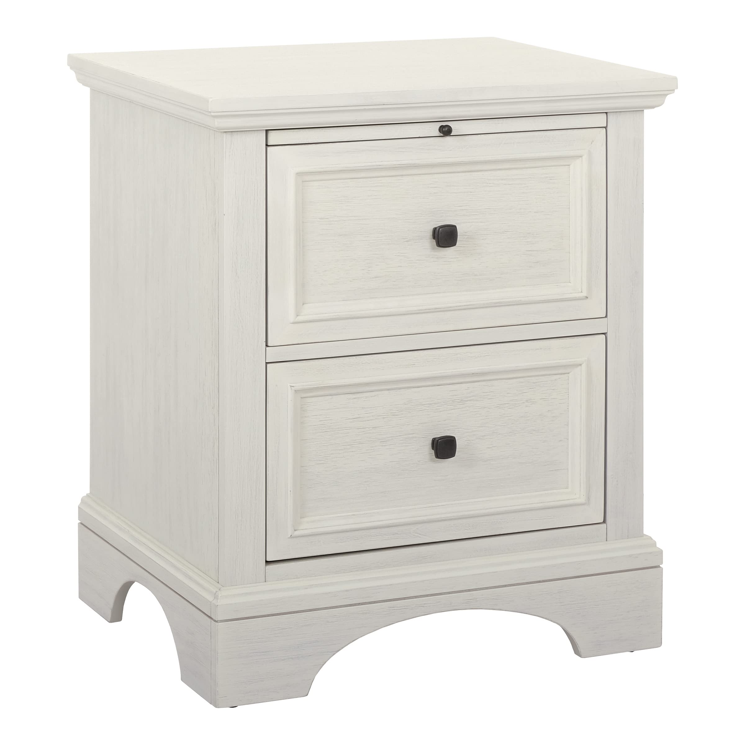 Farmhouse Queen Bedroom Set with Headboard & Nightstands - Rustic White for Cozy Home Decor