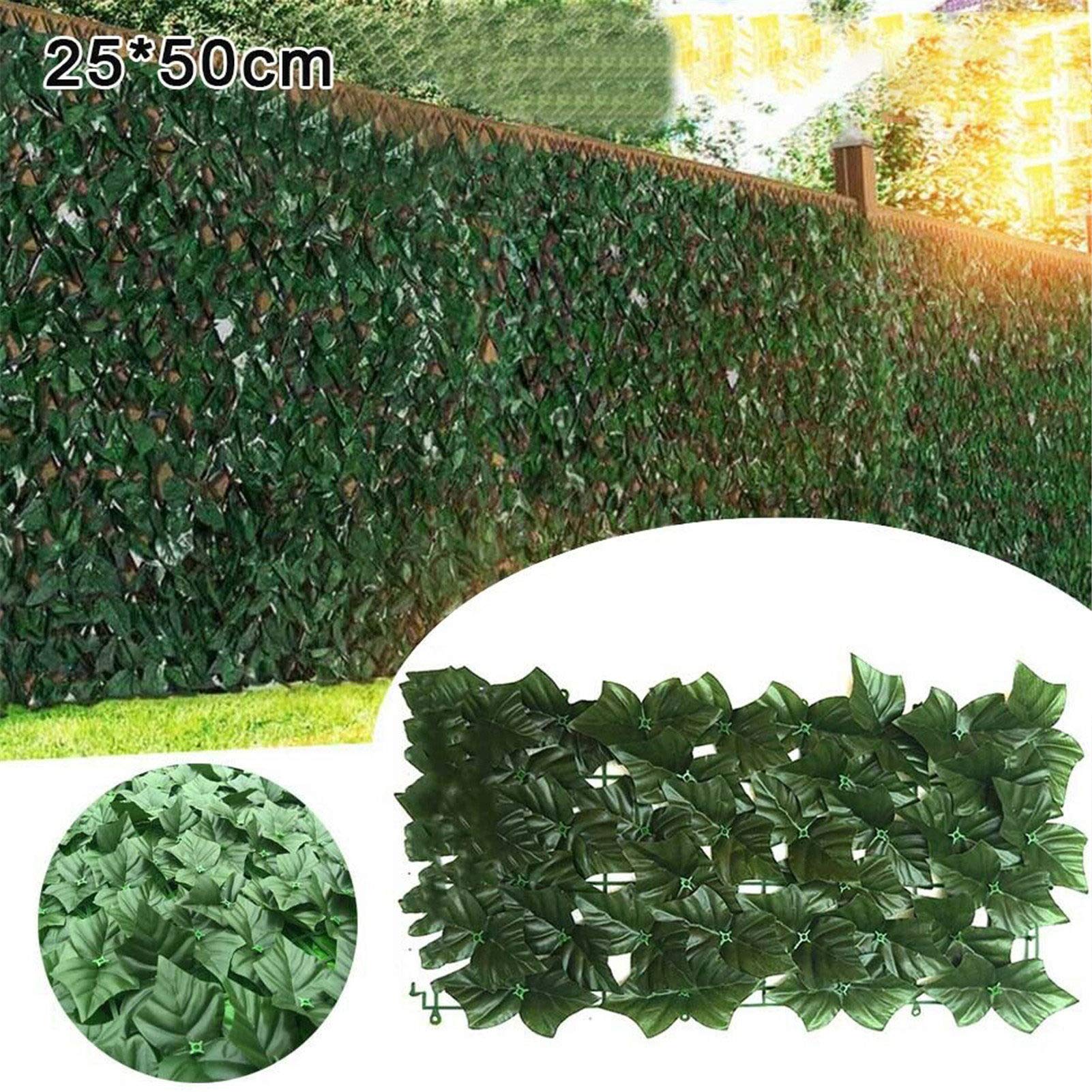 50x100cm Artificial Leaf Roll Privacy Screen - UV Resistant Garden Fence, Hedge & Balcony Decor for Outdoor/Indoor Use - Perfect for Patio, Yard, Deck & Home Privacy Solutions