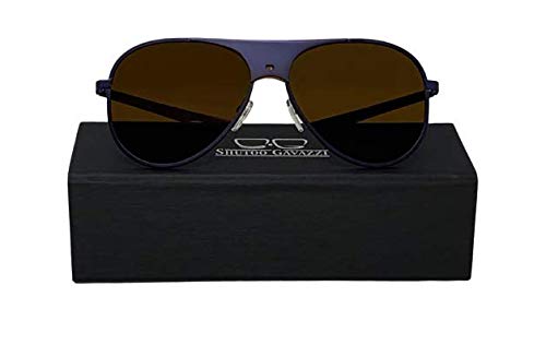 Auto-Transition Sunglasses for Men & Women - Polarized UV Protection Lenses (Navy Blue) - Perfect for Driving, Outdoor Sports & Everyday Wear