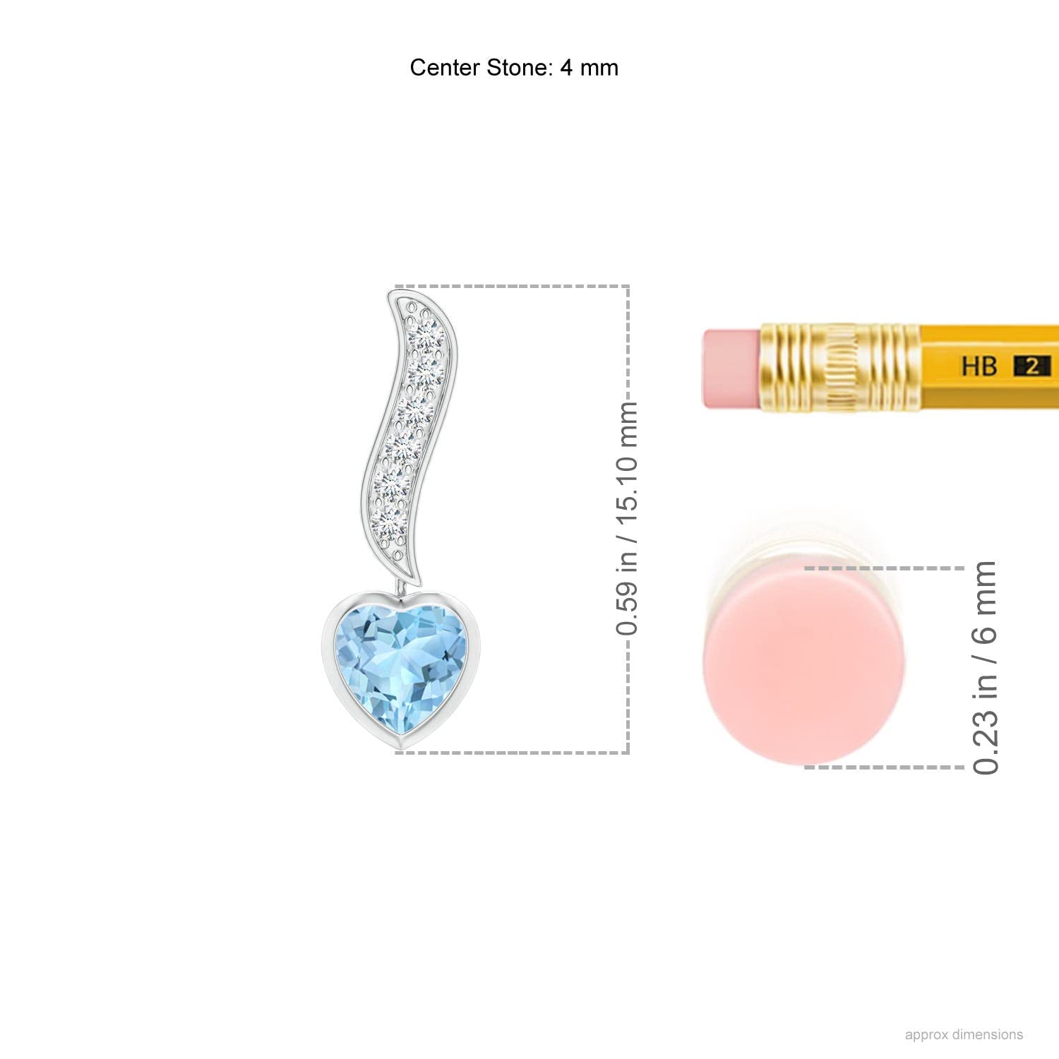 Natural Heart-Shaped Aquamarine & Diamond Swirl Drop Earrings in Sterling Silver/14K Gold/Platinum | March Birthstone Jewelry for Women | Birthday, Engagement, Anniversary & Wedding Gift | Perfect for Romantic Occasions & Special Celebrations