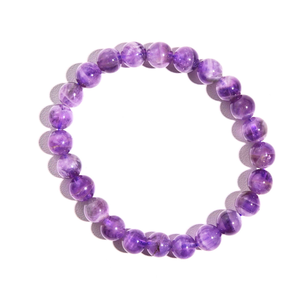 Natural Amethyst Crystal Bracelet for Women - Healing Stone Jewelry for Stress Relief & Positive Energy | Perfect for Meditation, Yoga & Spiritual Gifts