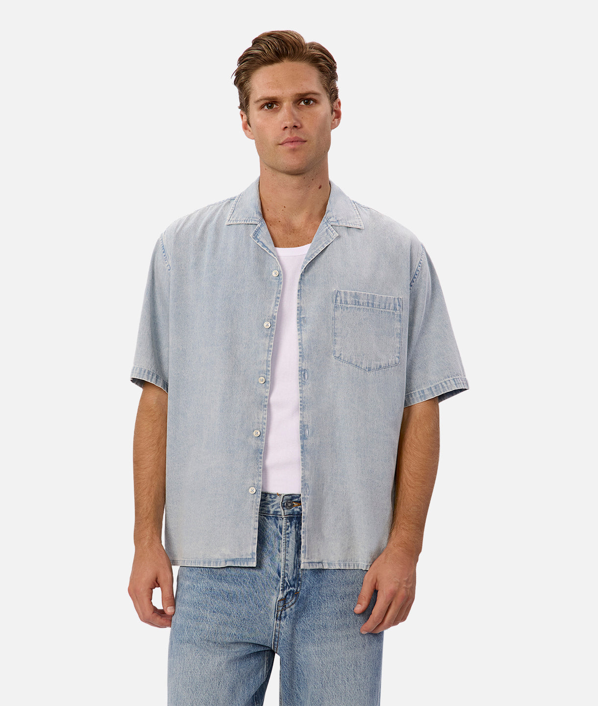 Santa Cruz Short Sleeve Shirt - Vintage Stone Wash Cotton T-Shirt for Men | Casual Wear, Beach Outfits & Summer Fashion