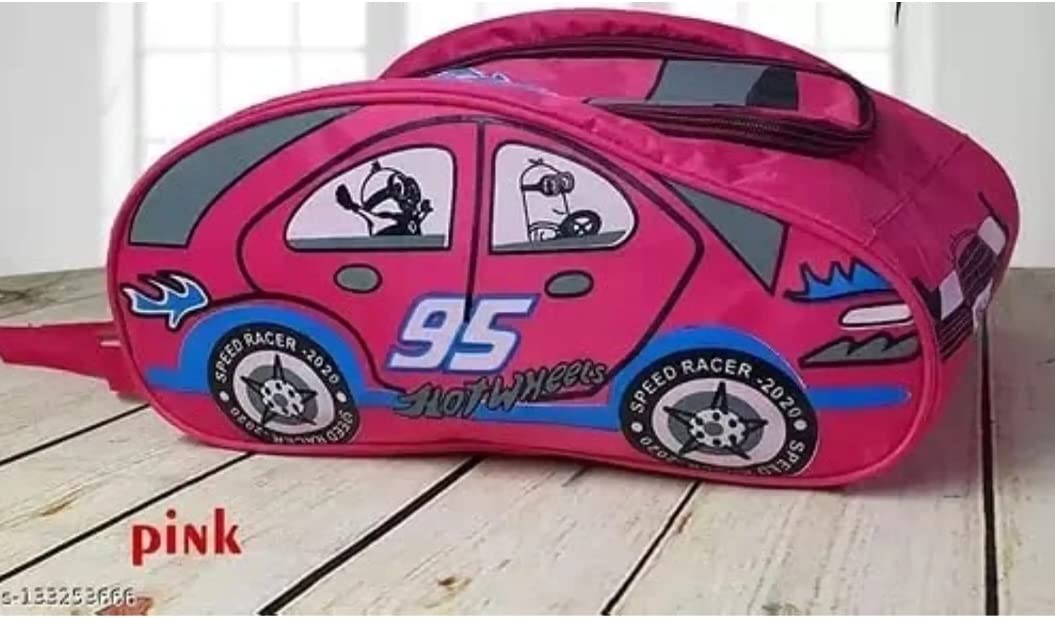 Kids Car-Shaped Backpack for Girls - Cute Pink School Bag for Elementary Students | Perfect for Daily Use, Travel & Outdoor Adventures