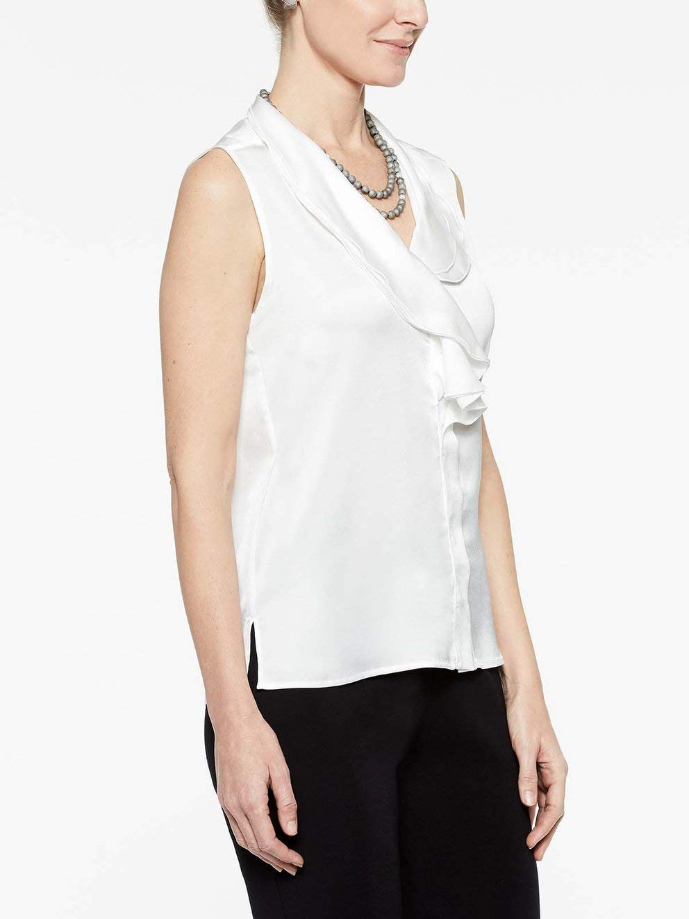 MISOOK Women's Sleeveless Blouse - Pullover Woven Tank Top, Machine Washable, Casual & Dressy Tops for Women & Teens | Perfect for Office, Summer Outfits & Layering