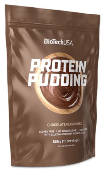 BioTechUSA Protein Pudding - Chocolate Flavor 525g | High Protein Dessert for Muscle Recovery & Weight Management | Perfect for Post-Workout, Snacks & Healthy Lifestyle