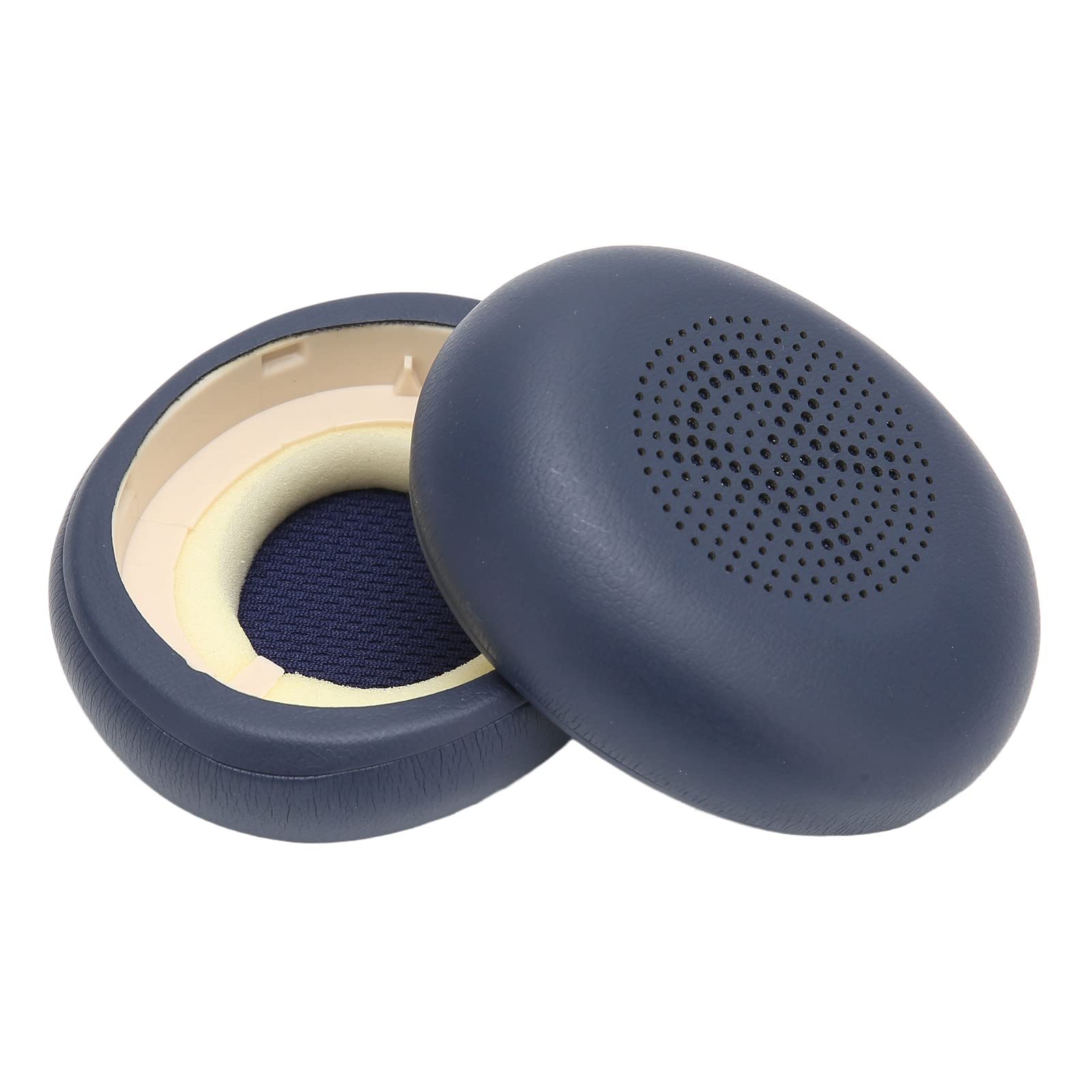 Kelepu Replacement Earpads for Jabra Elite 45h & Evolve2 65 MS UC Headphones - Premium Protein Leather Ear Cushions (Navy Blue) | Comfortable Noise Isolation for Office, Gaming & Travel Use