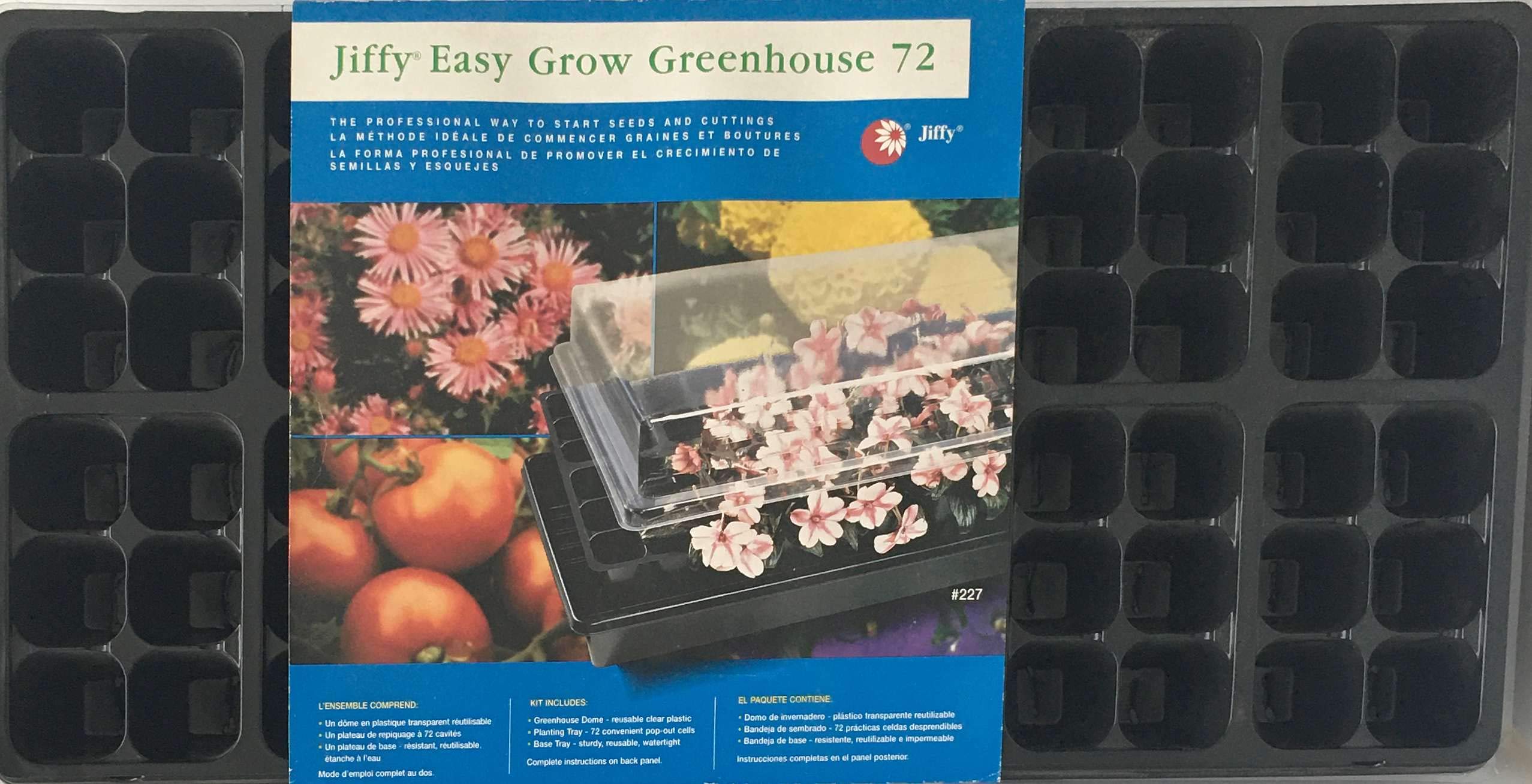 Jiffy Easy Grow Greenhouse Kit - Indoor & Outdoor Seed Starter for Vegetables, Herbs & Flowers | Perfect for Home Gardening & DIY Planting Projects