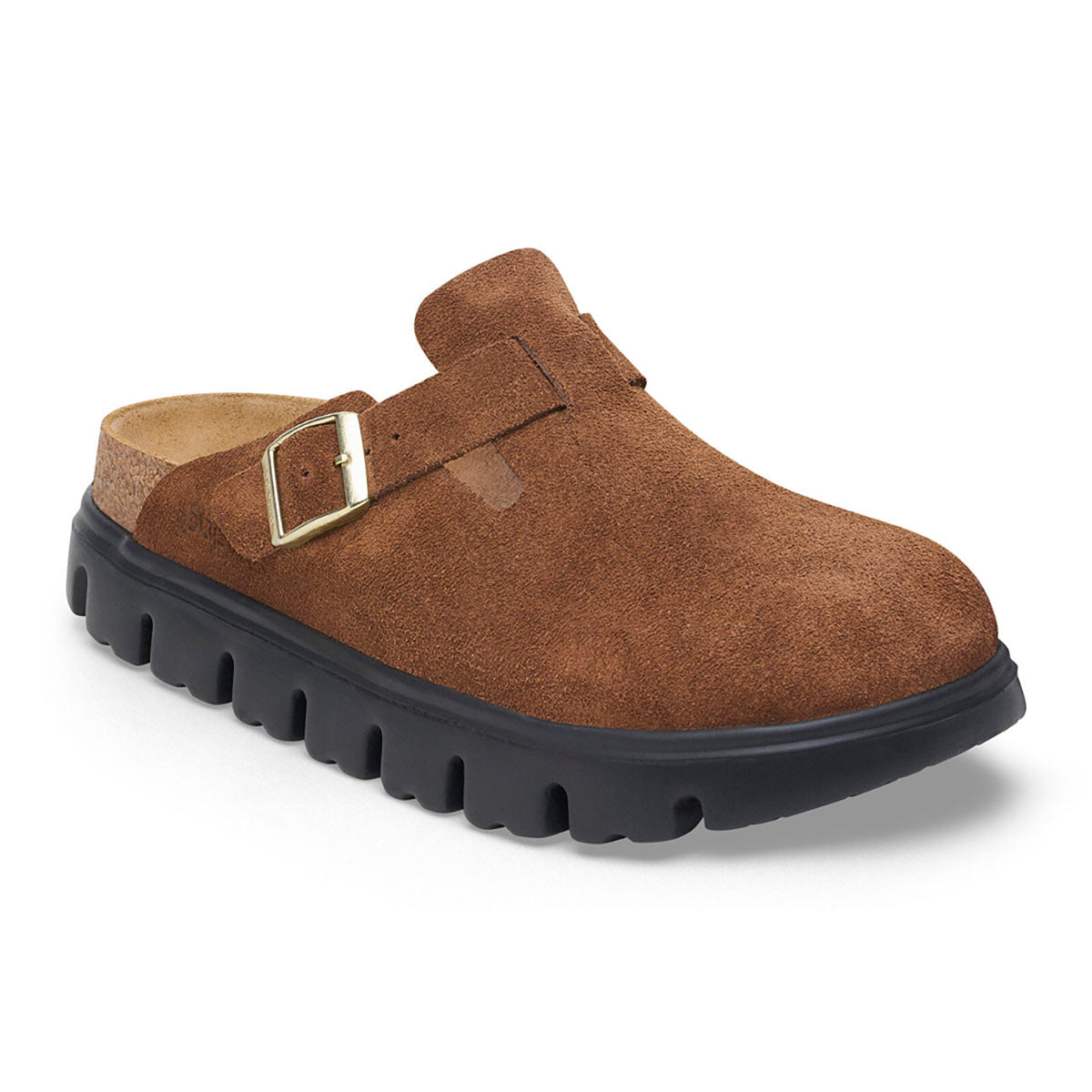 Chunky Suede Leather Loafers for Women - Boston Narrow Fit Slip-On Shoes for Casual Wear & Office Outfits