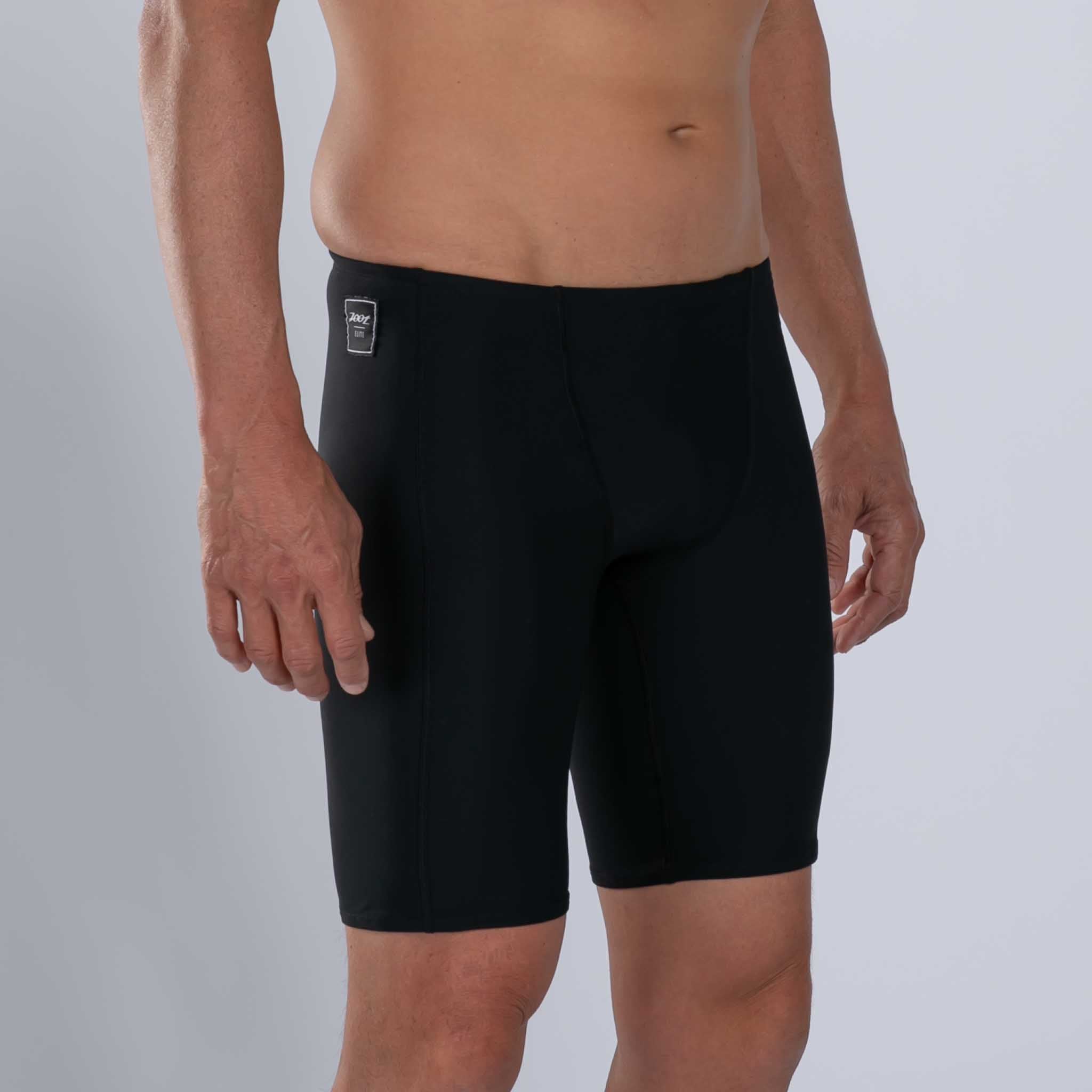 Men's Elite Swim Jammer - High Performance Competitive Swimwear for Training & Racing - Black - Perfect for Lap Swimming, Triathlons & Water Sports