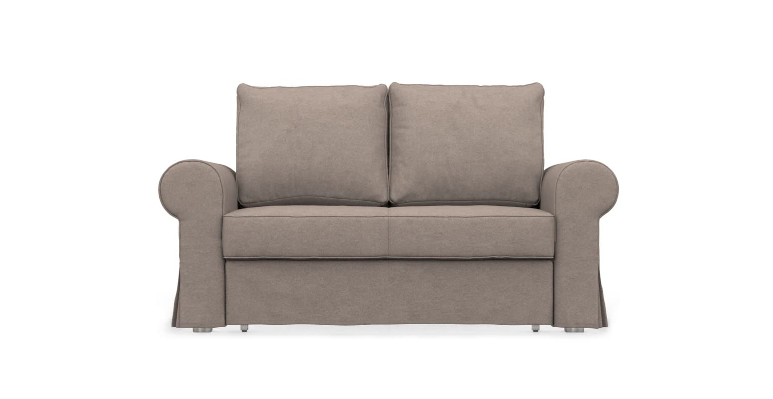 COMFORTLY 2-Seat Sofa Bed Slipcover Replacement - Handmade Stretchable Couch Cover Compatible with Backabro Loveseat (Velvet Blends - Mika) | Perfect for Living Room, Guest Room & Small Spaces