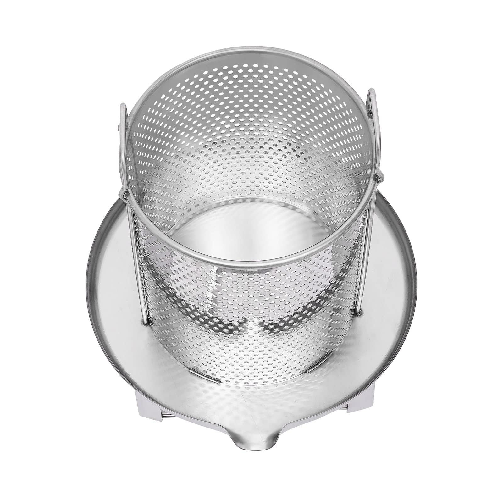 Stainless Steel Fruit Wine Press - 12.6L Manual Juice Extractor for Apple, Grape, Cider Making | Honey & Olive Oil Press | Perfect for Home Brewing, Winemaking & Organic Juice Extraction
