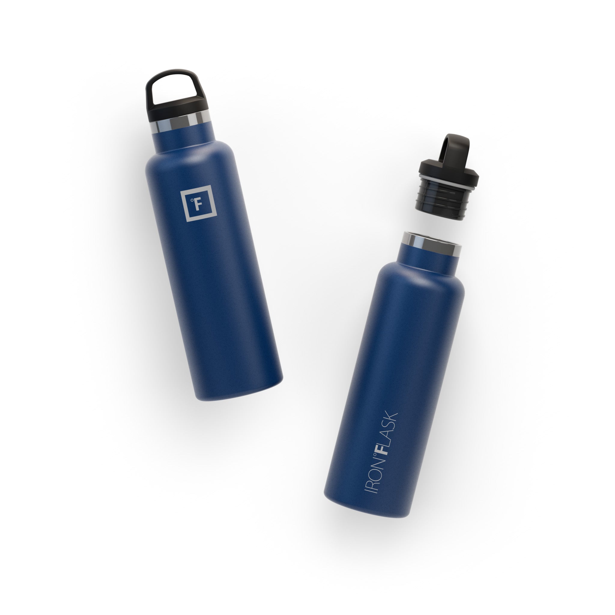 20 Oz Narrow Mouth Water Bottle with Spout Lid - Leakproof Stainless Steel Insulated Water Bottle for Hiking, Gym & Outdoor Activities