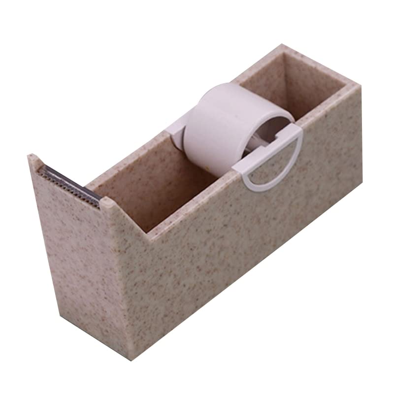Colorful Weighted Non-Slip Tape Dispenser with Cutter - Heavy Duty Desktop Office Organizer for Sealing Packages, Mailing, Crafting & Flower Shop Supplies
