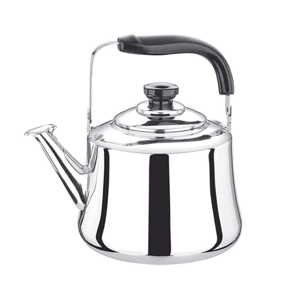 **Cabilock 6L Whistling Tea Kettle - Stainless Steel Stovetop Teapot with Flat Bottom for Gas & Electric Stoves - Perfect for Home, Office & Camping**