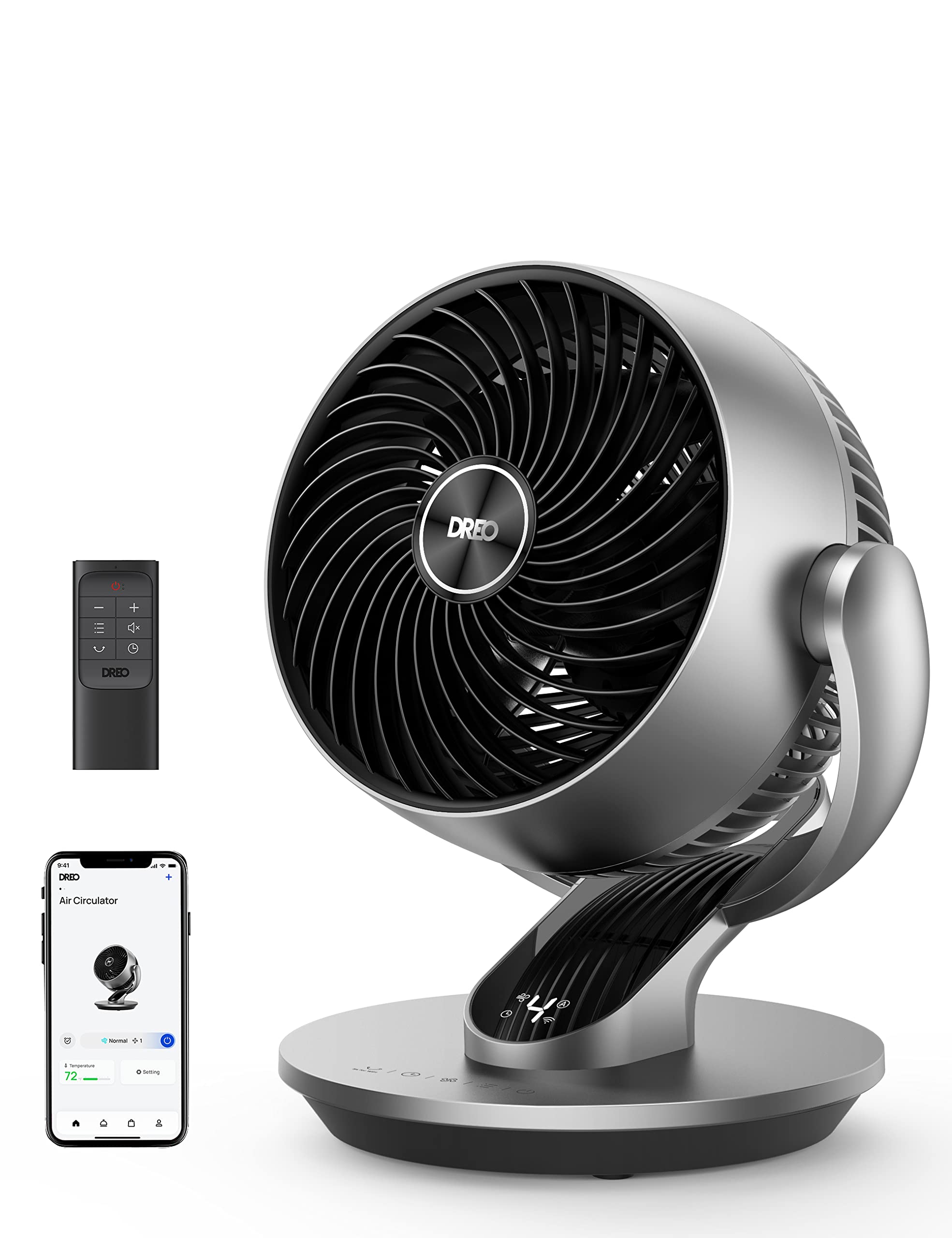 Dreo Smart Table Fan with Oscillating Base - Quiet Cooling Fan for Bedroom, Office & Home Use | Perfect for Desk, Nightstand & Workspace