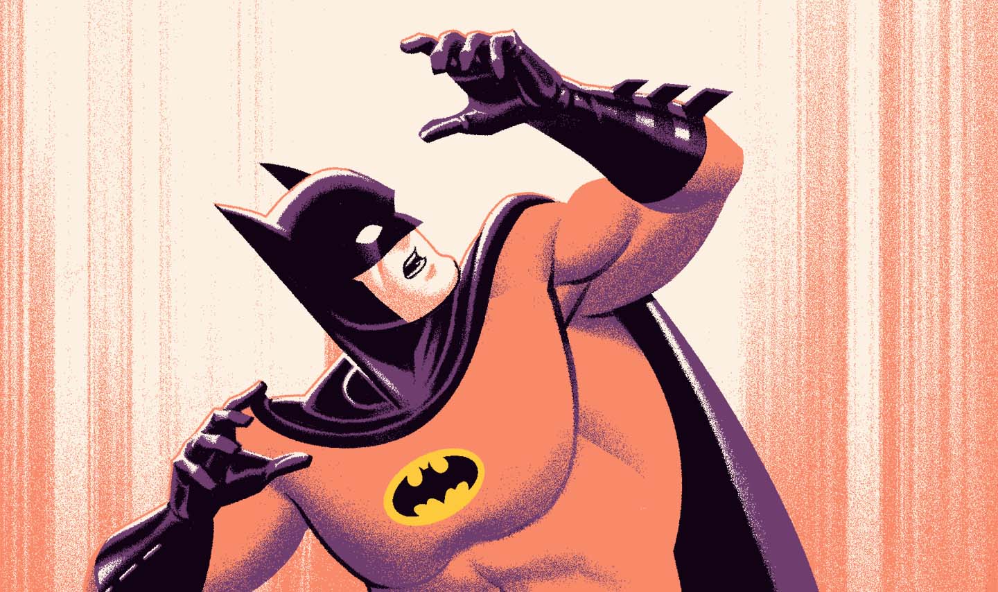 Batman: The Animated Series Joker's Wild Variant Poster - Collectible DC Comics Wall Art for Home Theater, Game Room & Superhero Decor