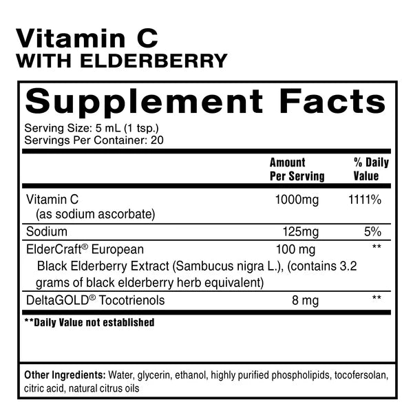 Vitamin C + Elderberry Gummies for Immune Support - Boost Energy & Wellness - Perfect for Daily Health, Cold Season & Travel