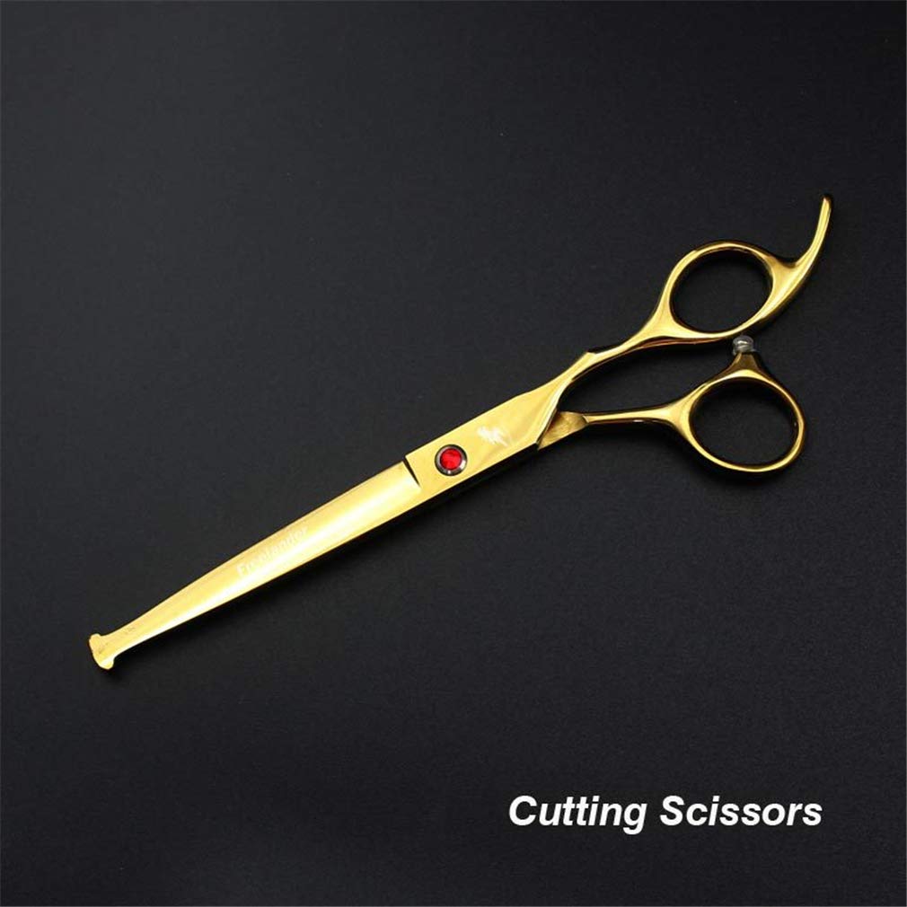 Premium Stainless Steel Pet Grooming Scissors Set - Professional Round Tip Dog & Cat Grooming Shears with Thinning Scissors for Safe Hair Trimming | Perfect for Home Pet Care & Professional Grooming Salons