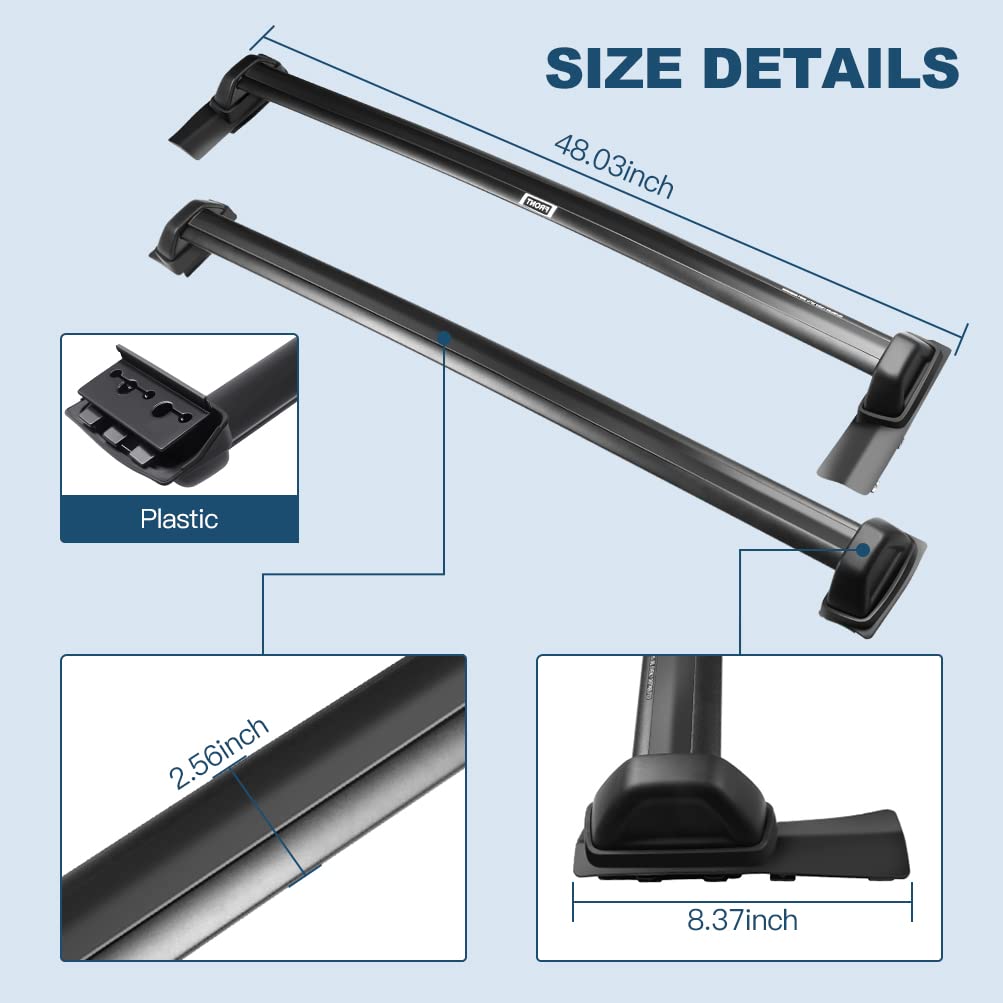 ECCPP Roof Rack Crossbars for Honda Element 2003-2011 | Heavy Duty Cargo Carrier System | 150LB Capacity for Kayak, Canoe, Luggage & Outdoor Gear | Perfect for Camping, Road Trips & Adventure Travel