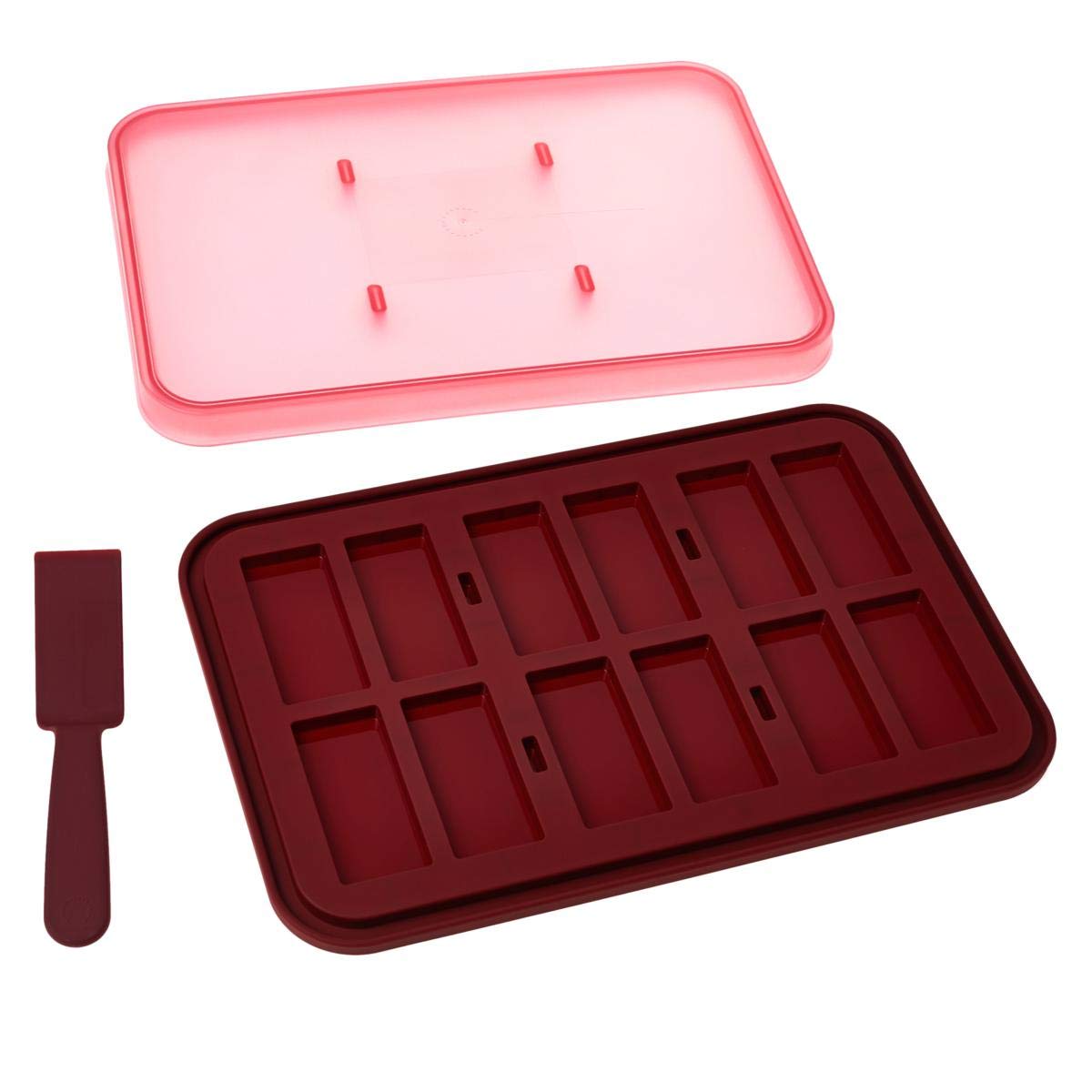 Curtis Stone Snack Bar Maker 725-545 - Red (Renewed) | Healthy Homemade Granola & Energy Bars | Perfect for Kitchen, Camping & Gifts