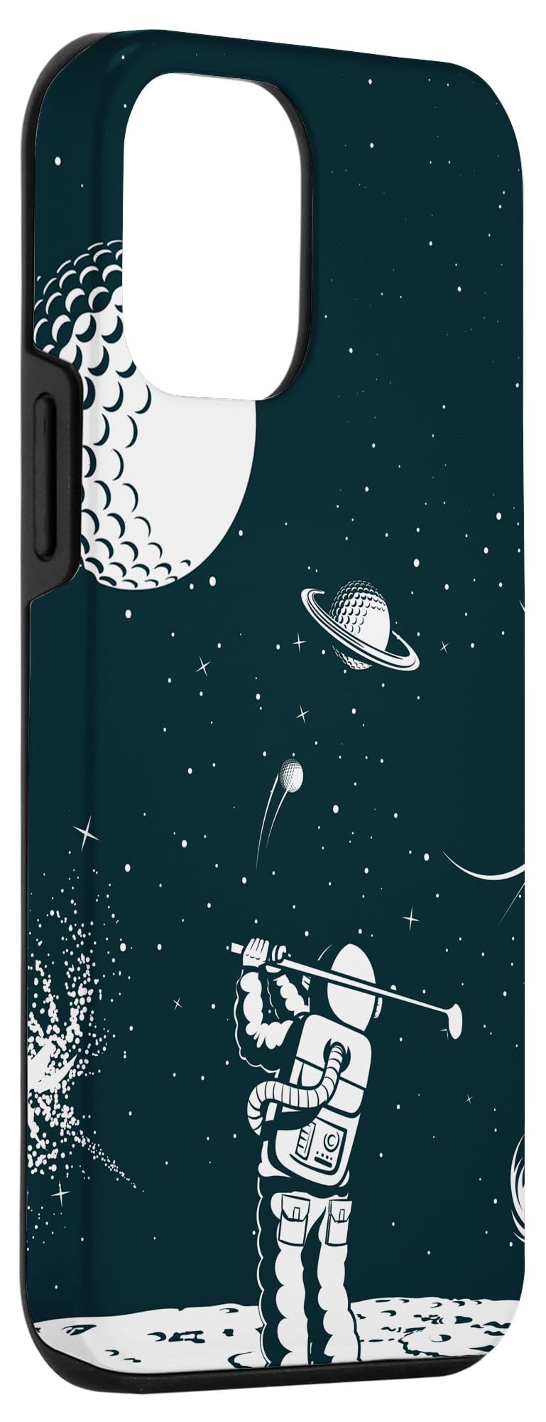 Golf Lover Astronaut Golf Club Phone Case for iPhone 12 Mini - Durable Protective Cover for Golf Enthusiasts | Perfect for Golf Courses, Driving Range & Outdoor Activities