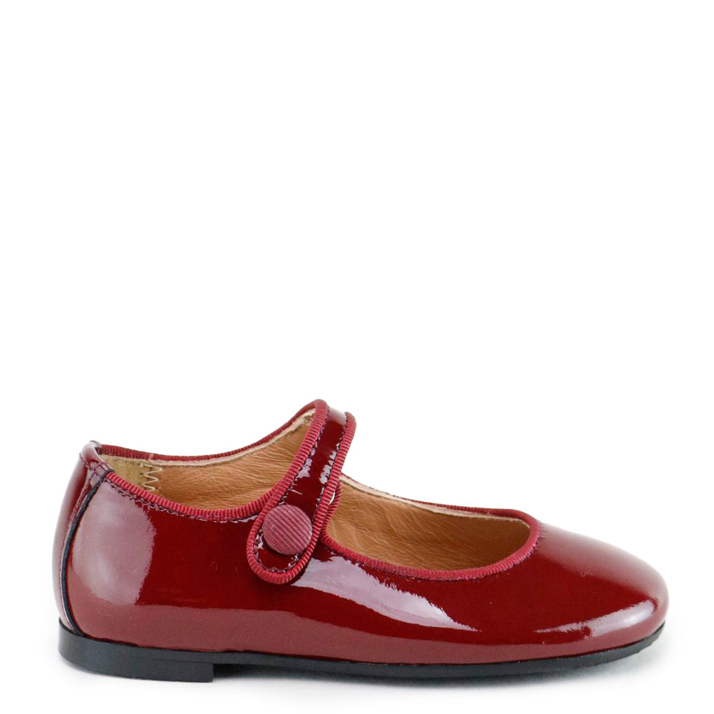 Stylish Maroon Patent Leather Mary Jane Shoes for Women - Perfect for Office, Parties & Everyday Wear