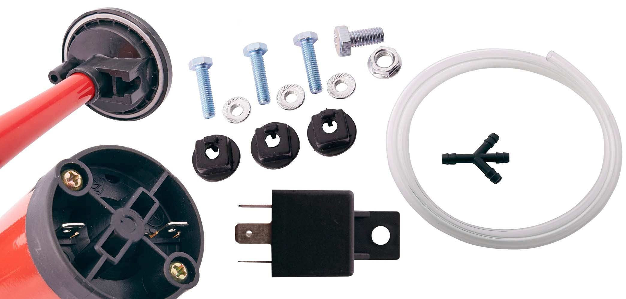HELLA 003001671 Triple-Tone Air Horn Kit with 12V Air Compressor & Mounting Bracket - Loud Truck, Boat, Motorcycle Horn for Emergency & Off-Road Vehicles