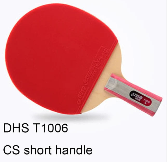 Premium DHS T1006 Penhold Table Tennis Racket for Competitive Play - Professional CS Style Ping Pong Paddle with High Spin Control - Perfect for Tournaments & Training Sessions