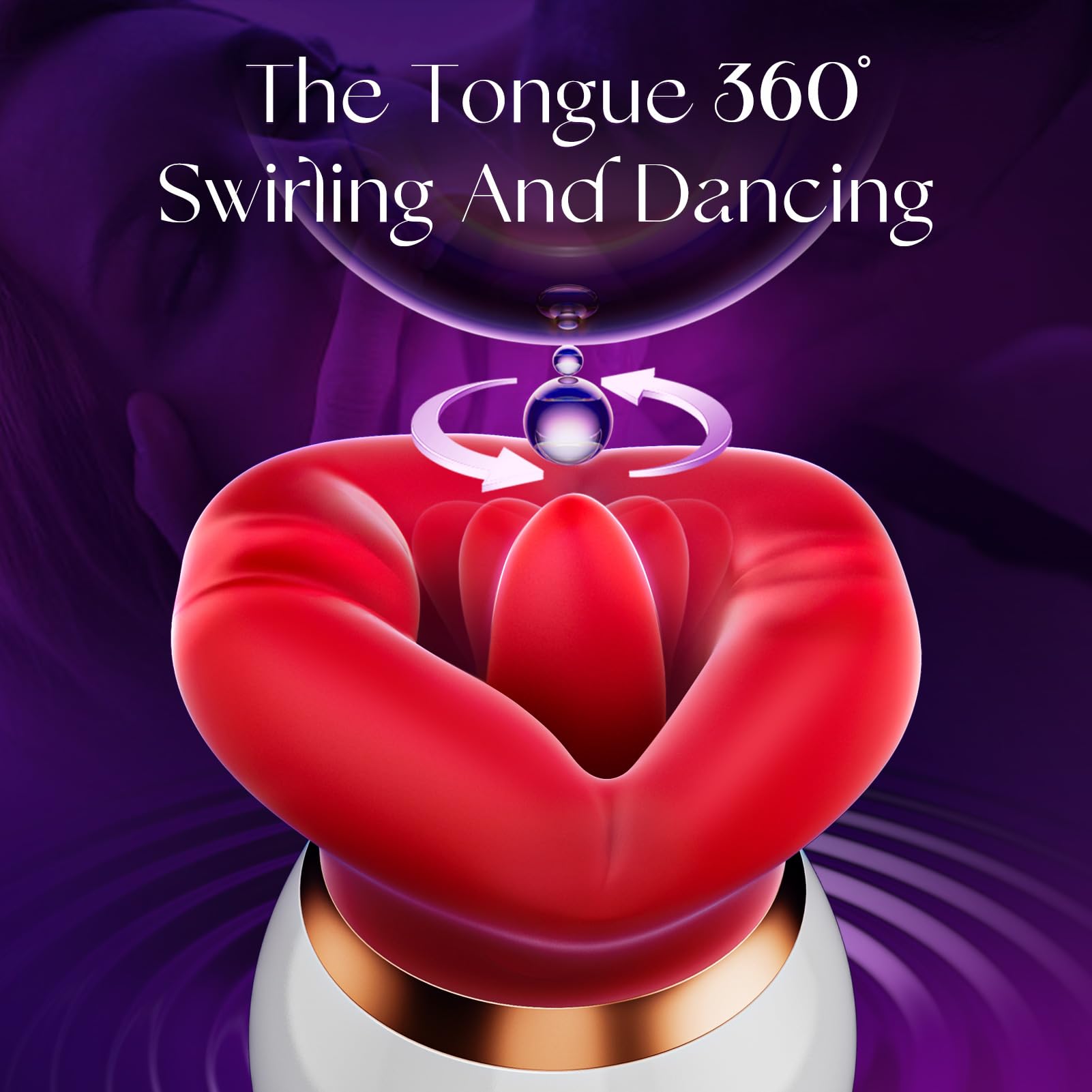 3-in-1 Mouth-Shaped Sucking Vibrator for Women - 10 Tongue Licking Modes, Clit & Nipple Suction, G-Spot Stimulation | Rechargeable Adult Sex Toy for Couples & Solo Play | Perfect for Bedroom Fun, Anniversary Gifts & Romantic Nights