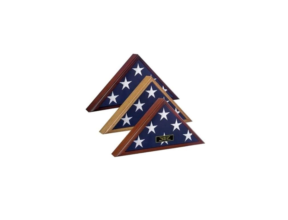4x6 Flag Display Case for US Capitol Hill Flag - Premium Wooden Shadow Box with Glass Front - Perfect for Military, Memorial, and Patriotic Home Decor