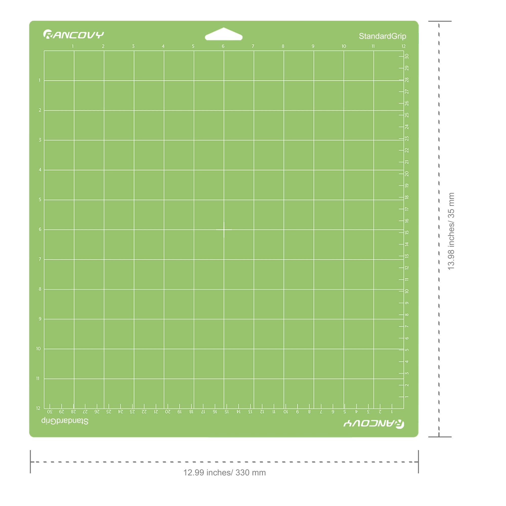 RANCOVY Cutting Mat for Cricut Maker 3, Maker, Explore 3, Air 2, Air, One - 12x12 Inch StandardGrip/LightGrip/StrongGrip Adhesive Cricket Cutting Mats - Perfect for DIY Crafts, Vinyl Projects, and Scrapbooking
