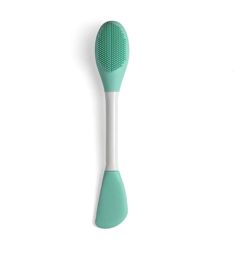 Zoxito Double-Ended Silicone Face Mask Brush - Professional Makeup Applicator for Mud, Clay & Charcoal Masks | Soft Beauty Tool for Cream & Lotion Application | Perfect for Spa, Home Facial & Skincare Routine