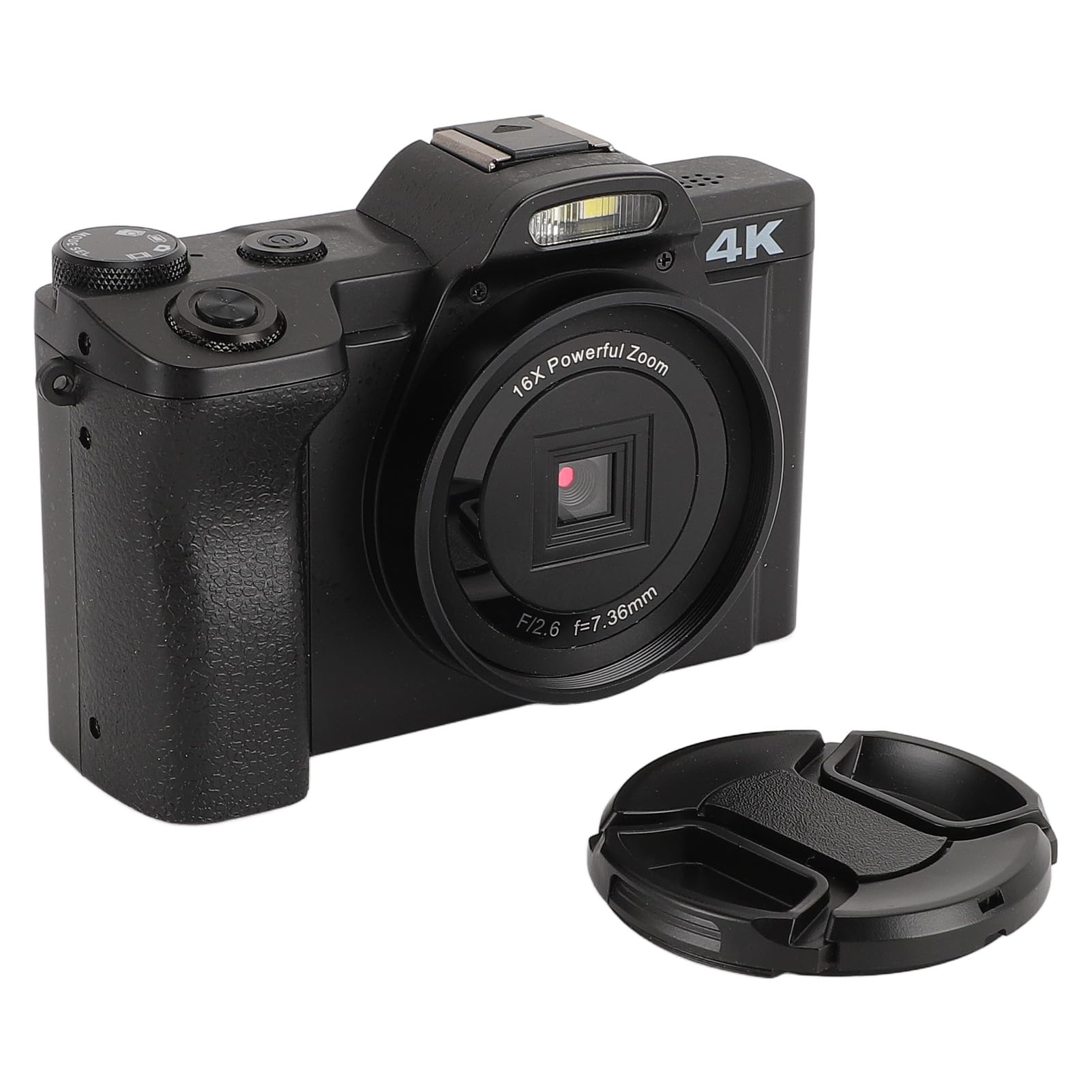 4K 48MP Vlogging Camera with 16X Digital Zoom & 270° Rotatable 3.5